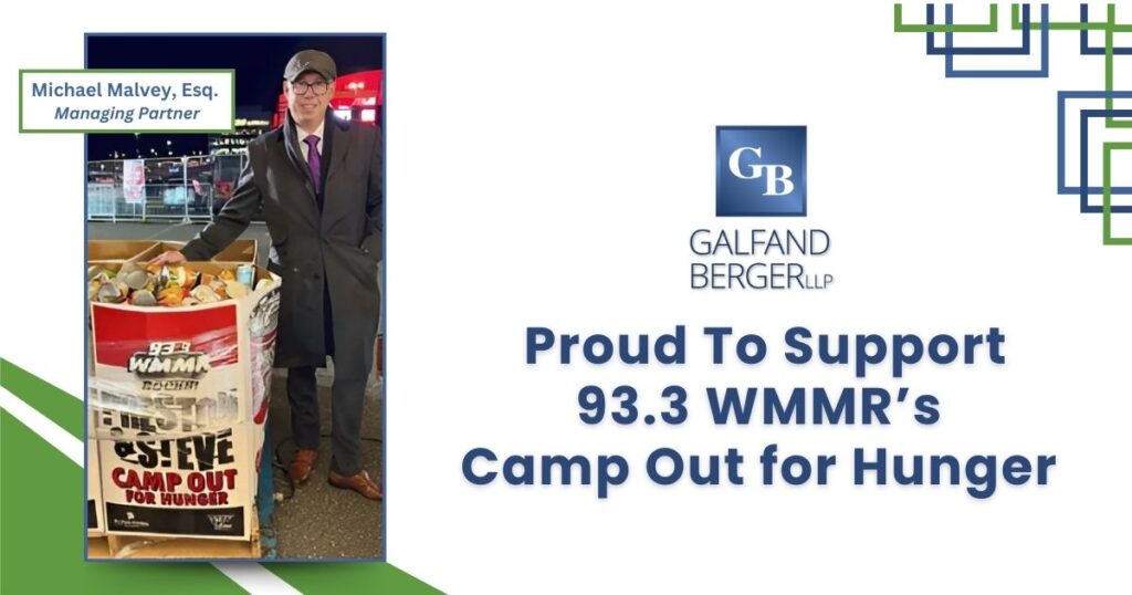 Michael P. Malvey participates in the WMMR Campaign Out for Hunger event